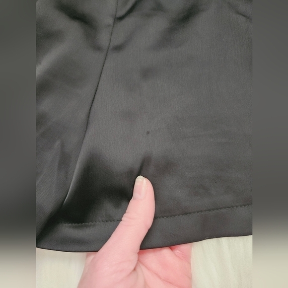 Zara Black Silky Drawstring Shorts - Picture 9 of 9